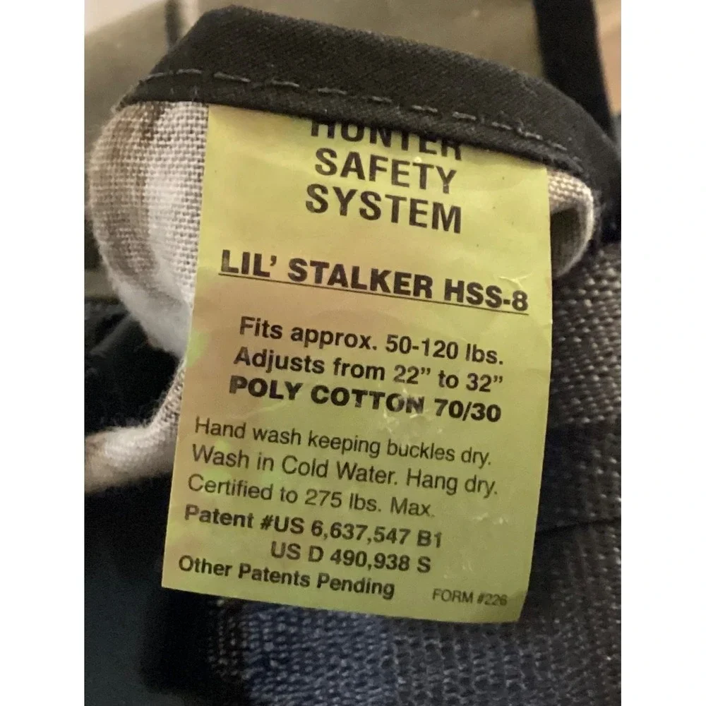Hunter Safety System LIL' Skalker HSS-8 Tree Stand Harness 50-120lbs